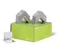 Raccord d'angle Alberts | Acier inoxydable | 40 x 40 x 40 mm | Set de 25 pièces