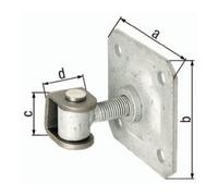 GAH Alberts Charnière de porte 100x100x37x30mm STA brute GAH Quantité:1