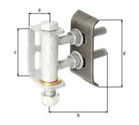GAH Alberts Charnière de porte 135x136x101mm STA brut GAH Quantité:1
