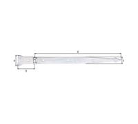 GAH Alberts Cintre L.500x101mm B.63x45mm S.3,75mm STA galv. jaune galvanisé GAH Quantité:1