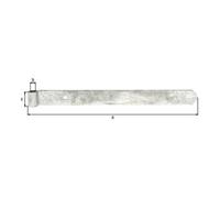 GAH Alberts GAH Alberts Bande de porte droite, pour carré 16mm 500mm acier, galvanisé à chaud Quantité:1