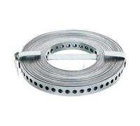 GAH Alberts Bande perforée 334130 – 12 mm x 0,8 mm – Acier galvanisé Sendzimir 10 m
