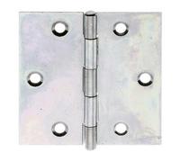GAH Alberts GAH Alberts Charnière de porte carrée, L64xH64mm avec goupille inox jaune, zingué Quantité:1