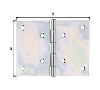 GAH Alberts GAH Alberts Charnière de porte roulée large L152xH100mm galvanisée sendzimir Quantité:1