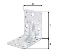 GAH Alberts GAH Alberts Connecteur d'angle avec nervure 90 x 90 x 65 mm acier galvanisé CE Quantité:1