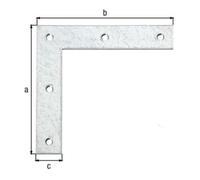 GAH Alberts GAH Alberts Équerre d'angle bois L 160 x H 160 mm droite acier brut sendzimir Quantité:1