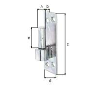 GAH Alberts GAH Alberts Kloben 16mm, plaque soudée pour vissage, acier, galvanisé Quantité:1