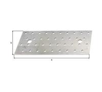 GAH Alberts GAH Alberts Plaques perforées avec CE ? Oui 200 mm x 80 mm x 2 mm Acier galvanisé Quantité:1