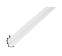 GAH Alberts GAH Alberts Profilé d'angle égal, non percé L1000 x l20 x H20 x É1,5 mm plastique blanc Quantité:1