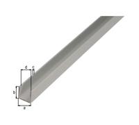 GAH Alberts GAH Alberts Profilé en U isocèle perforé L1000 x I15 x H10mm aluminium, argenté Quantité:1