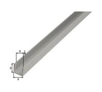 GAH Alberts GAH Alberts Profilé en U isocèle perforé L2000 x l12 x H10mm aluminium, argenté Quantité:1