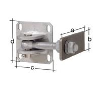 GAH Alberts GAH Alberts Torband 170x60x120x120x120mm Support à souder acier brut Quantité:1