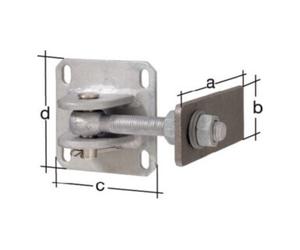 GAH Alberts GAH Alberts Torband 170x60x120x120x120mm Support à souder acier brut Quantité:1