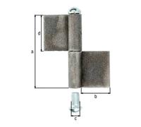 GAH Alberts Ruban de construction type K04 2 pièces pour le soudage STA tête ronde non finie 80/30/9/40mm Quantité:1