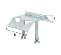 GAH Alberts Support de débordement type 328 STA TZN avec griffes murales 125mm GAH Quantité:1