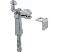 Alberts 412821 Arrêt de portail | à couler dans le béton | hauteur 191 mm | profondeur 52 mm, Grise