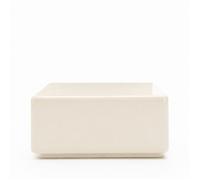 Gaia - Table basse carrée laqué 60x60cm - Beige