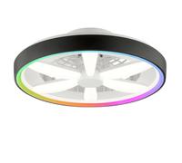 BRILLIANT Plafonnier à LED Gaiano, avec ventilateur, 48 W, Ø 48 cm