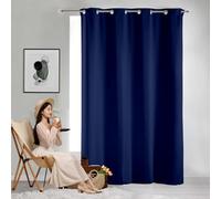 GAIFNAG Lot de 1 Rideaux Occultants 160 x 240 cm 100% Polyester/Décoration/Anti Bruit/Lavable Oeillets Rideaux Salon, Rideau Anti Moustique pour Porte Fenetre Dressing Salon, Bleu Foncé