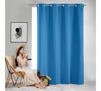 GAIFNAG Lot de 1 Rideaux Occultants 200 x 90 cm 100% Polyester/Décoration/Anti Bruit/Lavable Rideaux Opaque Draperies pour Mariage de Noël Chambre, Bleu Ciel