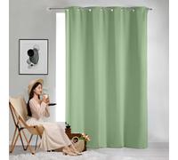 GAIFNAG Rideau Occultant, 100% Rideau Occultant 250 x 180 cm 100% Polyester/Décoration/Anti Bruit/Lavable Rideaux et Draperies Intérieurs à Oeillets pour Mariage de Noël Chambre, Vert Tendre