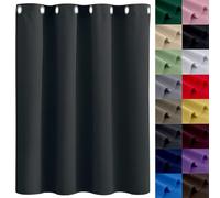 GAIFNAG Rideaux Occultants Épais 250 x 240 cm 100% Polyester/Décoration/Anti Bruit/Lavable Rideaux Opaques Rideaux Isolants Thermiques pour Porte Fenetre Dressing Salon, Gris Foncé