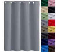 GAIFNAG Rideaux Occultants Isolant Thermique 120 x 220 cm Bloquer Lumiere, Rideau Phonique Anti Bruit Anti Froid Rideau Occultant avec Œillets pour Mariage de Noël Chambre, Gris