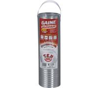 Gaine accordéon aluminium - 0,85 m à 3 m - diamètre 100/106 mm TEN