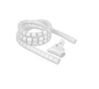 Gaine annelée DeLOCK 18842 en polyéthylène blanc, diamètre 30 mm avec outil de pose pour câbles, réutilisable