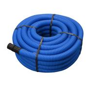 Gaine annelée en polyéthylène - Ø 40 mm - 25 mètres - Bleu - Résistant à l'abrasion - Facile à installer - Polyvalente