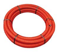 Gaine annelée pour électricité - Ø 40 mm - 25 mètres - Rouge - Polyéthylène - Résistant aux UV