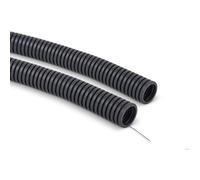 Gaine annelée PVC - Volteo - 23/18 mm - 25 mètres - 320N - Auto-extinguible - Gris - Flexible