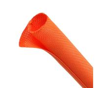 Gaine Auto-fermée 3 5 8 10 13 16 19 25 30 38mm, Organisateur de Ligne, enveloppe isolée tressée en Pet, Manchon Fendu, Protection Fil câble, Bricolage(Orange,16mm,1 Meter)