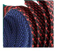 Gaine Cable Gaine de câble isolée en Pet, 2mm ~ 50mm, Noir, Rouge, Manchon Fil Extensible serré, Tube Gaine Maille tressée Nylon Ignifuge(A,40mm,5Meter)