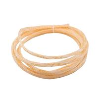 Gaine Cable Informatique Souple, Gaine tressée isolée Extensible 2/4/6/8/10 mm, Presse-étoupe en Pet serré, Manchon de câble Protection Haute densité(Clear Gold,8mm)