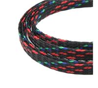 Gaine Cable Manchon de câble tressé Extensible 1 à 50m, enveloppe Fil Flexible 4, 8 et 12mm, Gaine Harnais Ligne Protection isolée(B,08mm,50 Meters)