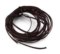 Gaine Cable Manchon de câble tressé Extensible, 10m, 8mm, Bouclier Maille, Fil Protection, Tube Gaine en Nylon Pet serré(Black Red)