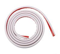 Gaine de câble blanc de 3 m pour câbles d'alimentation, bande flexible en PVC avec design semi-circulaire solide de 15 x 10 mm pour montage au sol et au mur, organiser les rallonges au bureau ou à la