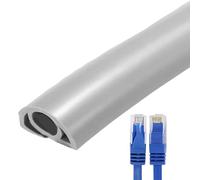 Gaine de câble de sol | Conduit de fil flexible en PVC, protection de câble ignifuge pour le sol, cache de cordon auto-adhésif pour la gestion de la maison, protection de cordon isolée