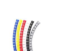 Gaine de câble en spirale - 1 pièce - 30 mm/35 mm de diamètre - 1 à 10 m - Multicolore (noir, 35 mm, 1 m)