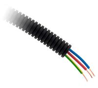 Gaine de câble ICTA, 25 mètres, 16 mm, gris, 3x1,5 mm², conforme à la norme NF