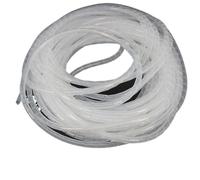 Gaine de Gestion câbles Flexible en Spirale, Gaine câble, Tube Organisateur, Blanc, 1 mètre, 4 mm à 30