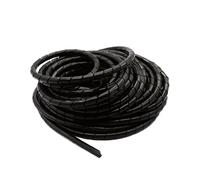 Gaine de Gestion câbles Flexible en Spirale, Tube spiralé polyéthylène Noir, 13 m, diamètre 8 mm/12 mm