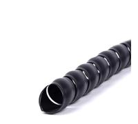 Gaine de Protection for enroulement Fil spiralé, Organiseur Tube d'enroulement, 8 mm, 10, 12, 16, 20(Black,ID 14MM 5 Meters)
