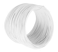 Gaine De Protection Pour Attache De Fil En Fer Galvanisé Blanc Galvanisé 0,55 Mm + 100 Mètres De Fil De Passe-Temps En Acier Galvanisé Pour Support De Raisin