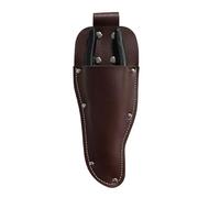 Gaine de protection pour sécateur de jardin - 9 x 24 cm | Cuir, rivets en métal | Holster outils pour charges lourdes avec passant de ceinture | Gaine sécatrice - Utilisation de