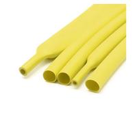Gaine De Protection Thermique Tube thermorétractable de 10/50/100 mètres | Manchon de câble thermique en polyoléfine, diamètre noir 2.4-25.4mm 3:1, isolé rouge(Yellow,19.1mm,50m)