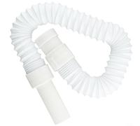 Gaine de ventilation souple avec fil acier renforcé | Longueur 34-78cm, , plastique , fil acier intégré, pour lavabo et évier