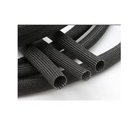 Gaine En Fibre De Verre Tressée 600 Deg.C Gaine En Fibre De Verre For Tube En Fibre De Verre À Haute Température, For Manchons De Câble De Tube De Bricolage 1pcs ( Color : Black , Size : 30mm x 1meter