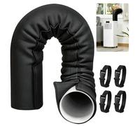 Gaine isolante climatisation - - Isolation thermique 3 couches - Pour tuyau évacuation 12,5-15 cm - Noir